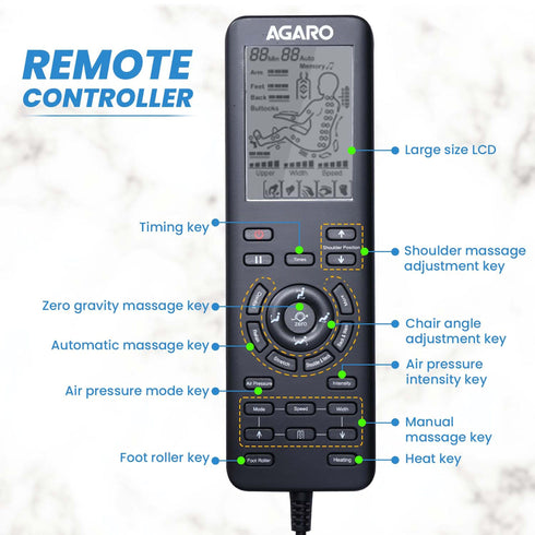 MC 7012 Full Body Massage Chair Zero Gravity - Black